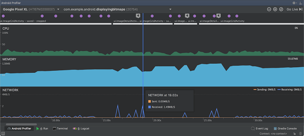 Android profiler как пользоваться